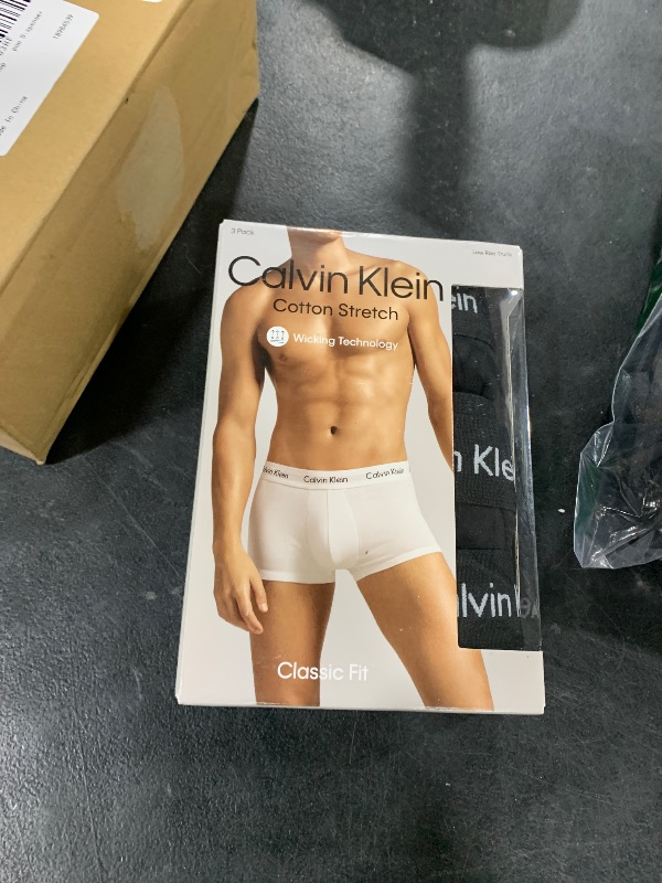 Photo 1 of Calvin Klein Men's Cotton Stretch 3-Pack Low Rise Trunk