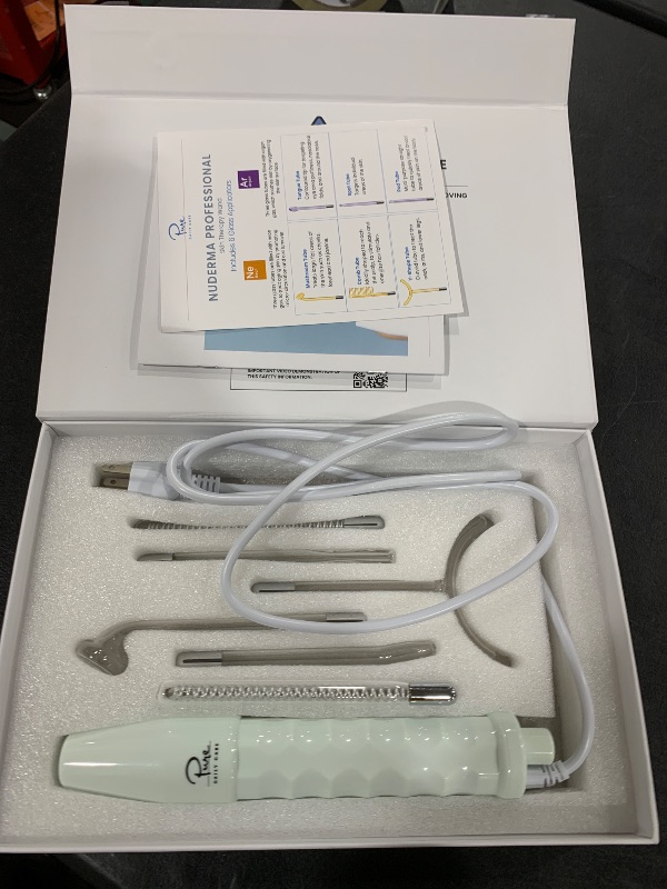 Photo 1 of NuDerma Professional Skin Therapy Wand - Portable Skin Therapy Machine with 6 Neon & Argon Wands – Boost Your Skin – Clear Firm & Tighten