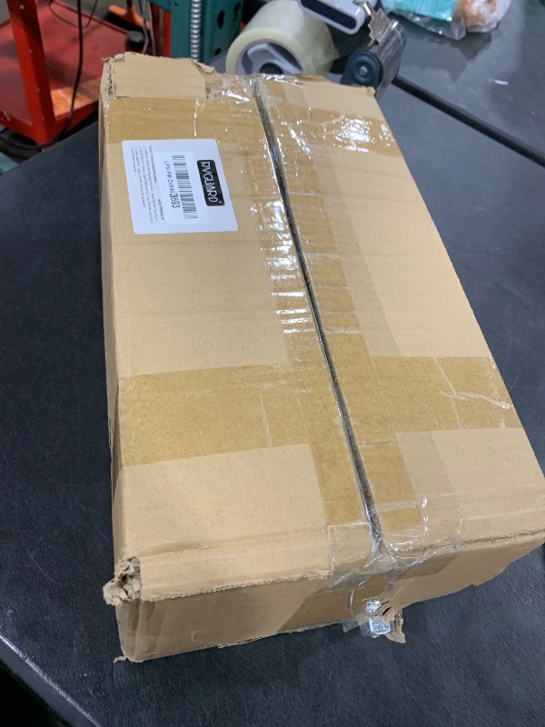 Photo 1 of RVGUARD RV Wheel Chock Stabilizer with Rotatable Sides for RV Travel Trailer Tires, for Locking Tandem Wheels When Parked on Uneven Surfaces, Silver ?2 Pack?