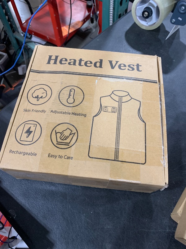 Photo 1 of Loowoko Heated Vest for Men with Battery Pack Included, Rechargeable Electric Heating Jacket Coat, Lightweight Warming Vests