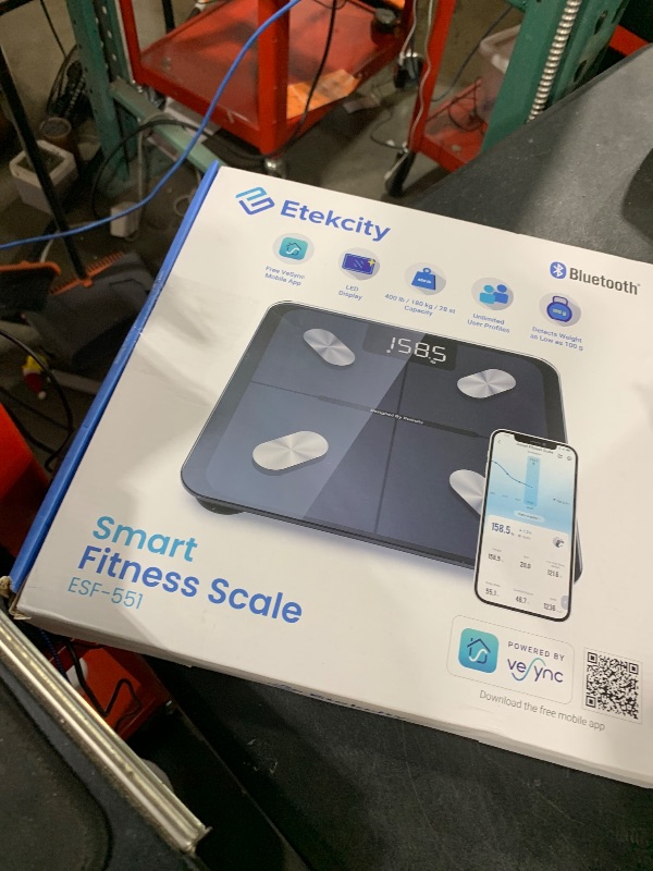 Photo 1 of Etekcity Smart Scale for Body Weight FSA HSA Store Eligible, Bathroom Digital Weighing Scale with BMI, Body Fat, Muscle Mass, Accurate Bluetooth Home User Health Equipment Sync Apps