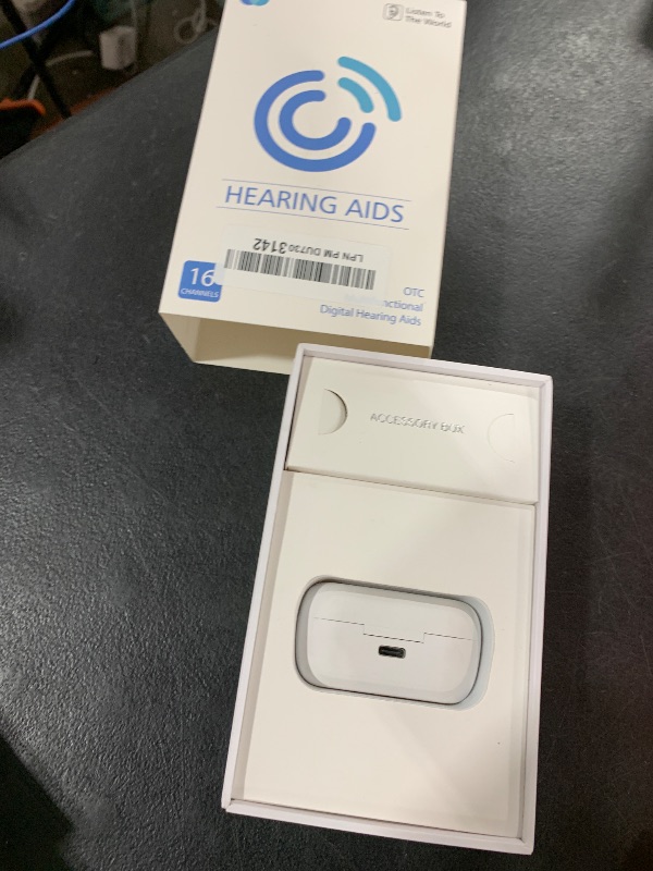 Photo 1 of Hearing Aids for Seniors, Rechargeable Digital Hearing Aids for Seniors, Noise Cancelling Hearing Aids with 16-Channel Sound Processing, Invisible Hearing Aids (1, skin)
