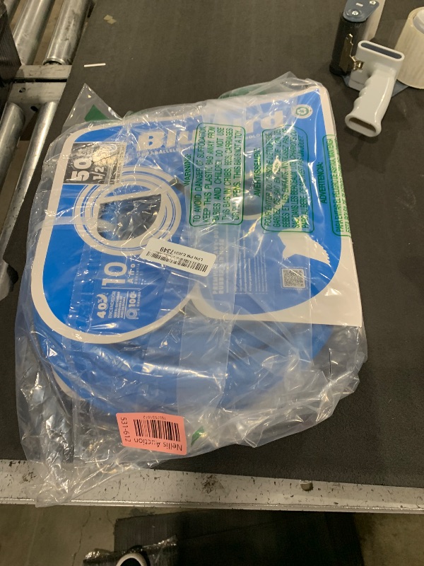 Photo 1 of BLUBIRD BB1250 1/2" x 50' Rubber Air Hose, 100% Rubber, Lightest, Strongest, Most Flexible, 300 PSI, 50F to 190F Degrees, Ozone Resistant, High Strength Polyester Braided