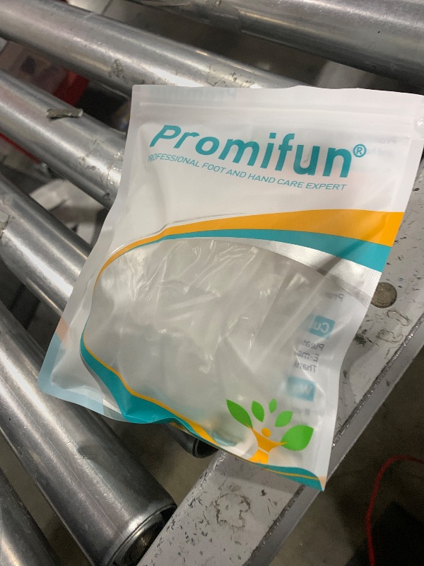 Photo 1 of Promifun Bunion Cushion Protector, 10 Packs of Bunion Corrector Pads with Separator for Big Toe, Gel Shield for Foot Pain Relief, Calluses, Corns - Clear