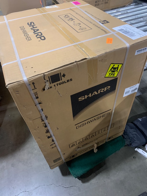 Photo 1 of SHARP Smart Dishwasher Works with Alexa. Includes LED Interior lights, Stainless Steel interior, Heated Dry with Fan Assist, Wash Zone cleans half load on either rack, Adjustable Third Rack
