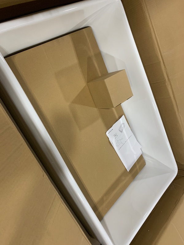 Photo 1 of MEJE 33x20 inch Farmhouse Kitchen Sink, Utility Sink,Apron Front Sink,Single Bowl for kitchens - White Color