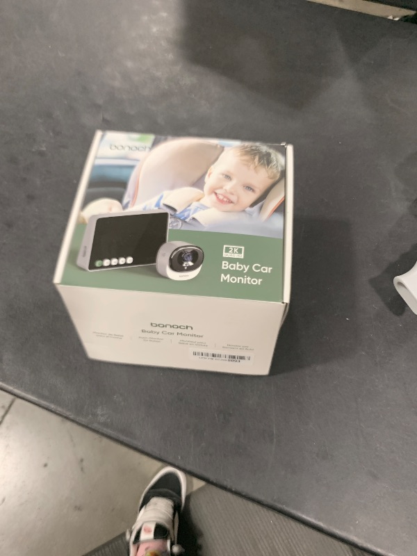 Photo 1 of bonoch 5" 1440P Baby Car Camera - 360 Degree Rotating Wide View Backseat Mirror, USB Powered with Charger, Easy Setup Baby Rear Facing Car Seat Camera, Night Vision