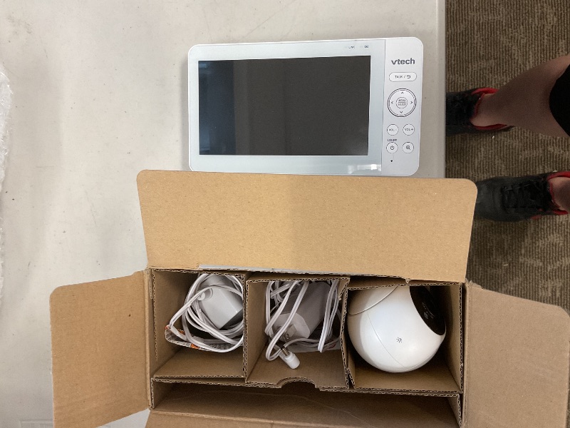 Photo 1 of VTech [2025 Upgrade] Baby Monitor with 7" IPS Screen, Pan Tilt Zoom Camera, No WiFi Video Baby Monitor with Camera and Audio, Multi-Color Night Light, 2-Way Talk, Lullabies, Advanced HQ Max
