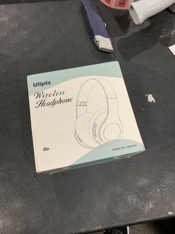 Photo 1 of Uliptz Wireless Bluetooth Headphones, 65H Playtime, 6 EQ Sound Modes, HiFi Stereo Over Ear Headphones with Microphone, Foldable Lightweight Bluetooth 5.3 Headphone for Travel/Office/Cellphone/PC