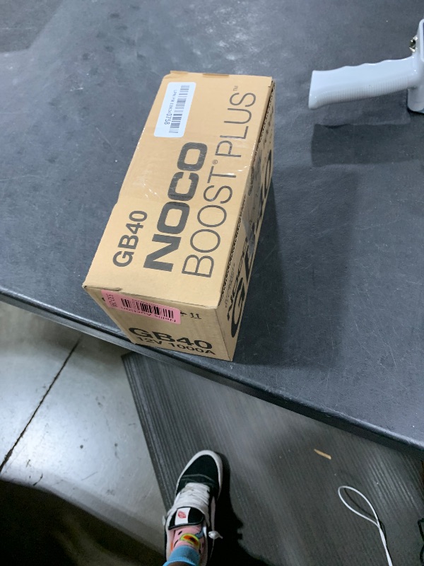 Photo 1 of NOCO Boost Plus GB40 1000A UltraSafe Car Battery Jump Starter, 12V Jump Starter Battery Pack, Battery Booster, Jump Box, Portable Charger and Jumper Cables for 6.0L Gasoline and 3.0L Diesel Engines