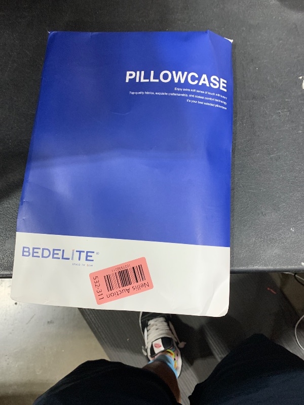 Photo 1 of BEDELITE Satin Pillowcase with Zipper 2 Pack, Navy Pillow Cases Standard Size, Super Soft and Cooling Similar to Silk Pillow Cases, Gift for Women Men(20x26 Inches)