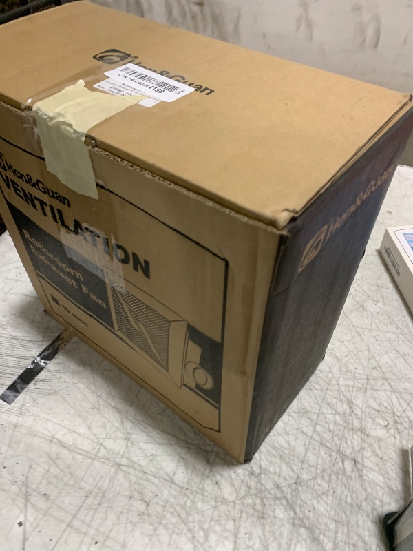Photo 1 of Hon&Guan Bathroom Exhaust Fan, Quiet Square Bathroom Vent Fan 111 CFM, 1.0 Sones, Ceiling Mount Ventilation Fan, Exhaust Fan, Perfect for Home Bath Hotel