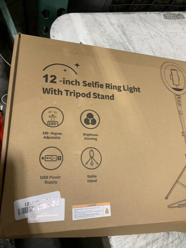 Photo 1 of Weilisi 12'' Ring Light with Stand 72'' Tall & 2 Phone Holders,38 Color Modes Selfie Light with Tripod Stand, Big LED Ring Light for iPhone/Android/Camera,YouTube,Makeup