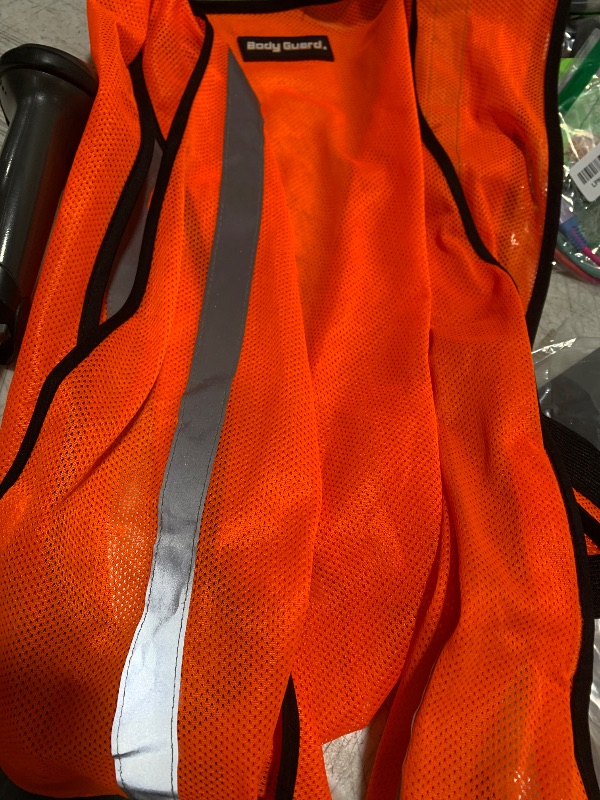 Photo 1 of afety Vest with Zipper and Pockets Orange, M