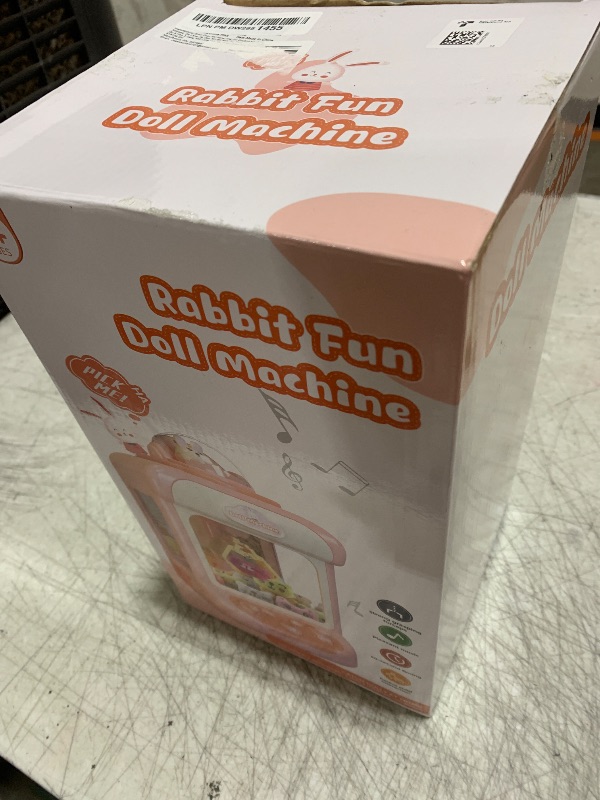 Photo 1 of Claw Machine for Kids,Mini Vending Machines Candy Grabber Prize Dispenser Toys for Girls,Electronic Arcade Claw Game Machine for Party Birthday with Lights Sound (Rabbit Claw)