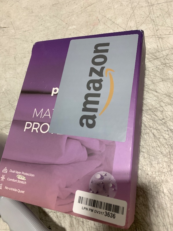 Photo 1 of Purple Mattress Protector - King Size, 13" Deep, Five-Sided Dual Defense, Stain-Resistant & Machine-Washable, Protects Against Kids, Pets, Food & More