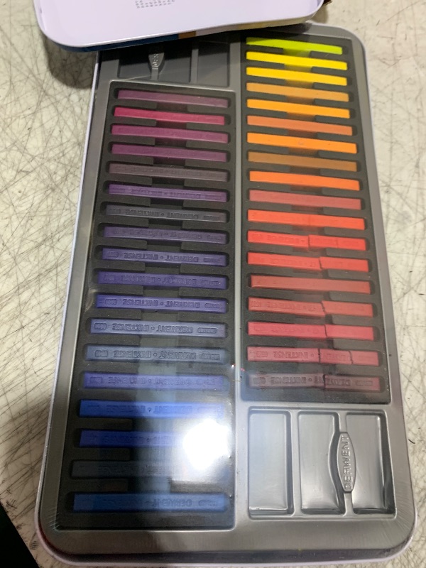 Photo 1 of Derwent Inktense Blocks 72 Tin, Set of 72, 8mm Block, Soft Texture, Watersoluble, Ideal for Watercolor, Drawing, Coloring, Crafts and Painting on Paper and Fabric, Professional Quality (2301980)