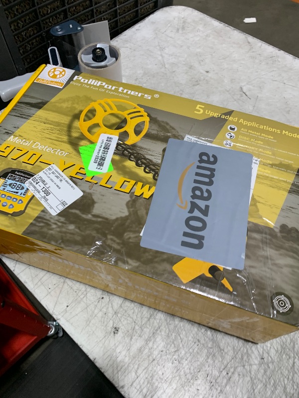 Photo 1 of PalliPartners Metal Detector for Adults Waterproof-Professional Higher Accuracy Gold Detector with LCD Display,5 Mode,Advanced DSP Chip 12" Coil(Yellow)