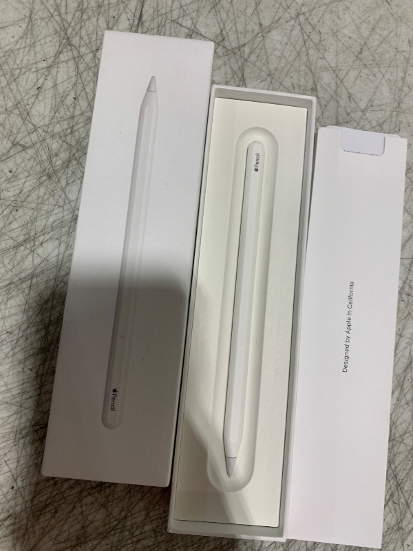 Photo 1 of Apple Pencil (2nd Generation): Device Compatibility Check Required - Pixel-Perfect Precision, Perfect for Note-Taking, Drawing, and Signing documents. Attaches, Charges, and Pairs magnetically.