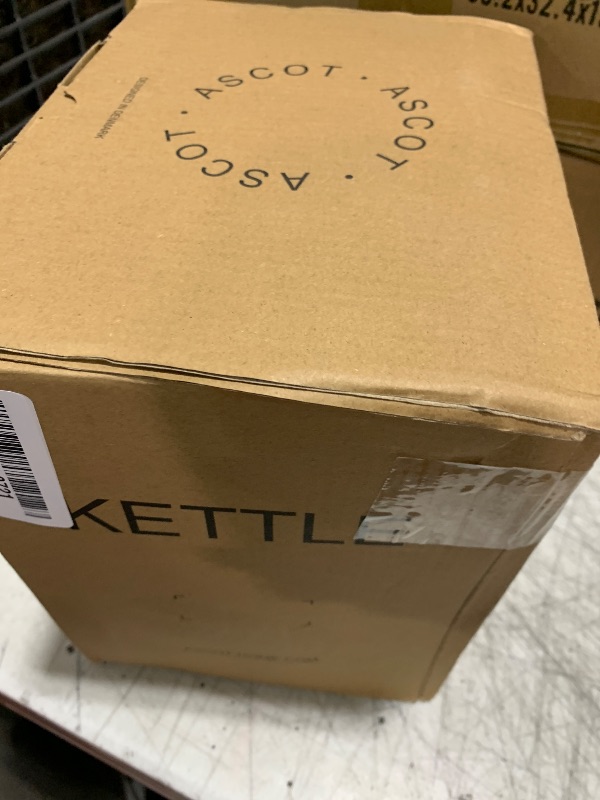 Photo 1 of ASCOT Electric Kettle, Electric Tea Kettle Hot Water Kettle Stainless Steel Kettle 1.5L 1500W Tea Heater & Boiling Water, Auto Shut-Off and Boil-Dry Protection (Polished Silver)