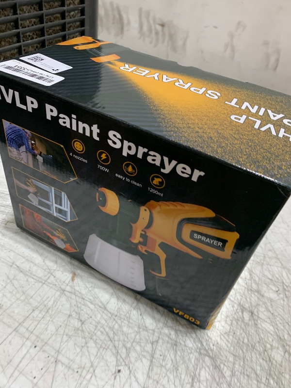 Photo 1 of VONFORN Paint Sprayer, 700W HVLP Spray Gun with Cleaning & Blowing Joints, 4 Nozzles and 3 Patterns, Easy to Clean, for Furniture, Cabinets, Fence, Walls, Door, Garden Chairs etc. VF803