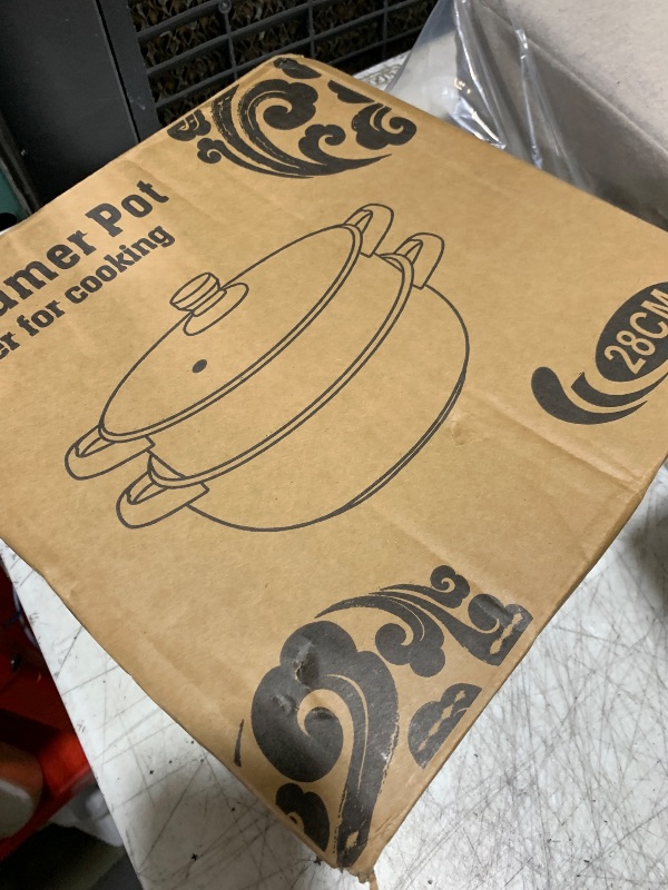 Photo 1 of Steamer Pot for Cooking 11 inch Stainless Steel, 2-tier Multipurpose 18/8 Stainless Steel Steam Pot Cookware with Lid for Vegetable, Dumpling, Stock, Sauce, Food