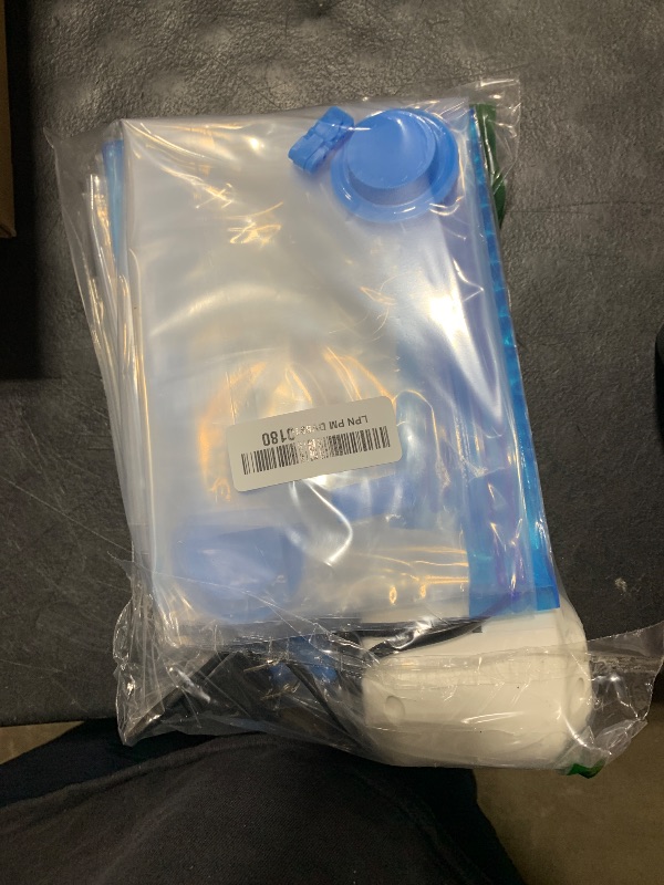 Photo 1 of 10 Pack Vacuum Storage Bags with Electric Pump, compression Seal Bag for Clothing, Space Saver, Travel space bag for Luggage