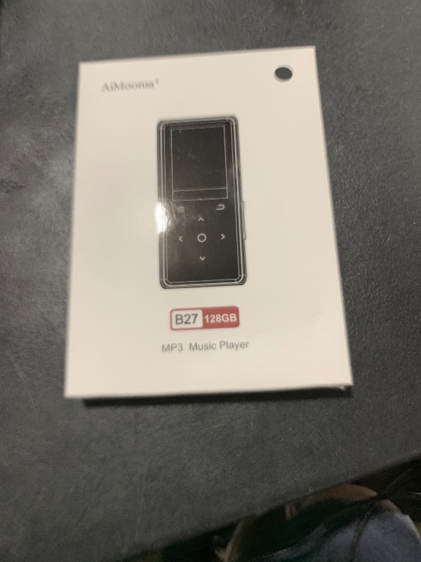 Photo 1 of 128GB MP3 Player with Bluetooth 5.2, AiMoonsa Music Player with Built-in HD Speaker, FM Radio, Voice Recorder, HiFi Sound, E-Book, Earphones Included