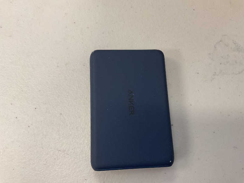 Photo 1 of ANKER  Portable Charger, Wireless Power Bank 8,000mAh w/ Qi2 - MagSafe Compatible w/Built-in Pop-up Kickstand - Compatible w/iPhone 16, 15, 14, 13, Plus, Pro, Pro Max, and More - dark navy blue 