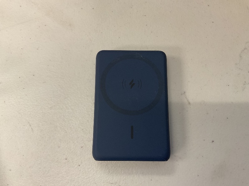 Photo 1 of ANKER  Portable Charger, Wireless Power Bank 8,000mAh w/ Qi2 - MagSafe Compatible w/Built-in Pop-up Kickstand - Compatible w/iPhone 16, 15, 14, 13, Plus, Pro, Pro Max, and More - dark navy blue 