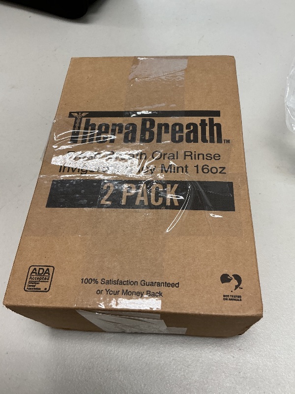 Photo 1 of TheraBreath Fresh Breath Mouthwash, Icy Mint Flavor, Alcohol-Free, 16 Fl Oz (Pack of 2)