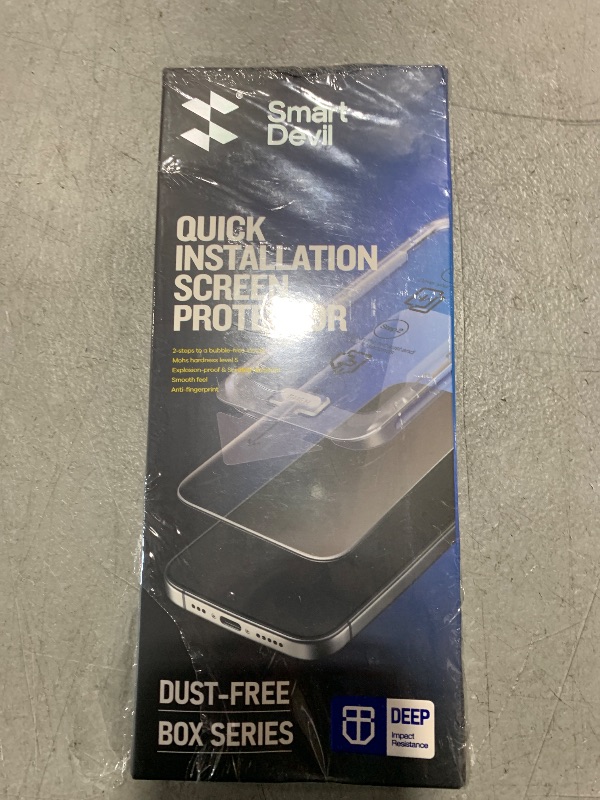 Photo 1 of SMARTDEVIL 3-Pack Screen Protector for iPhone 12 Mini, Tempered Glass, HD Clear Film, Easy Installation, Dust-Free & Bubble-Free