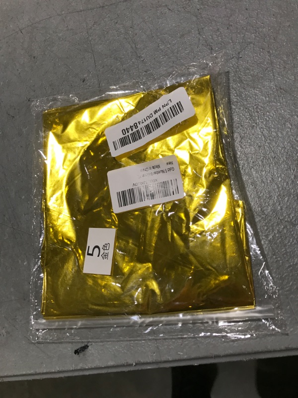 Photo 1 of Number 5 Balloon Gold 40 Inch, 5 Year Old Girl Boy Birthday Gift, 5 15 25 35 45 50th 55 Birthday Anniversary 2025 Party Decorations, 5 Foil Helium