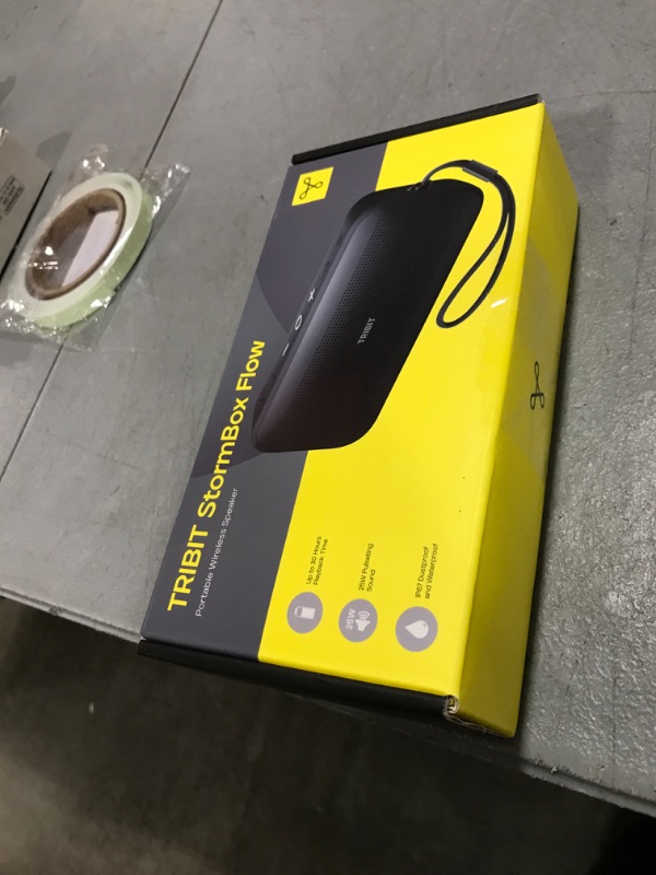 Photo 1 of Tribit StormBox Flow Bluetooth Speaker, Portable Wireless Speaker with XBass, 30H Playtime, IP67 Waterproof, Bluetooth 5.3, TWS, Custom EQ, Type-C for Outdoor Travel Beach