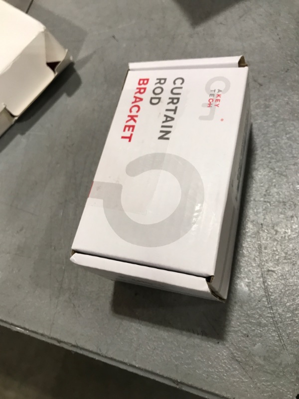 Photo 1 of A Key Tech Curtain Rod Holders for Wall, 2 Pack Ceiling Mount Bracket Set, Hardware Bracket Kit for 1 Inch Rods, Wall and Ceiling Installation, Brushed Nickel