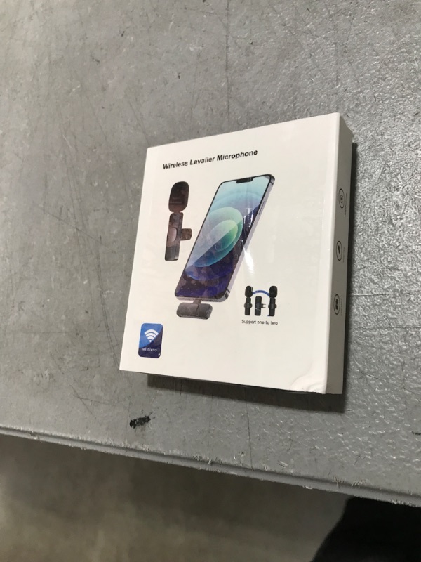 Photo 1 of GOGARA Microphone for iPhone, 2 Pack Wireless Microphones, Mini Mic, Lavalier, Recording Lapel Mic, Plug-Play, Clip On Microphone with Noise Reduction for Interview/Tiktok (for iPhone14 and Below)