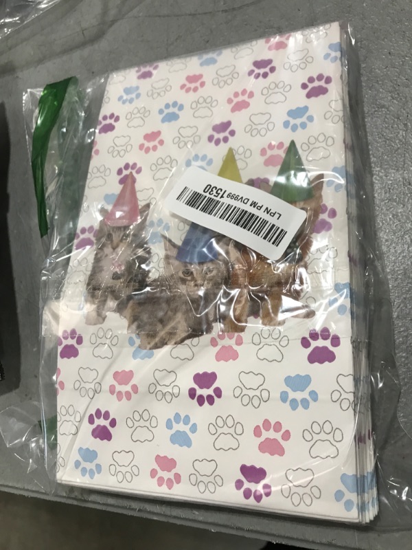 Photo 1 of Juvale 36 Pack Cat Party Bags for Kids Kitten Birthday Party Supplies, Goodie Bags (5 x 8.7 x 3 In) - Kitten Birthday Favors