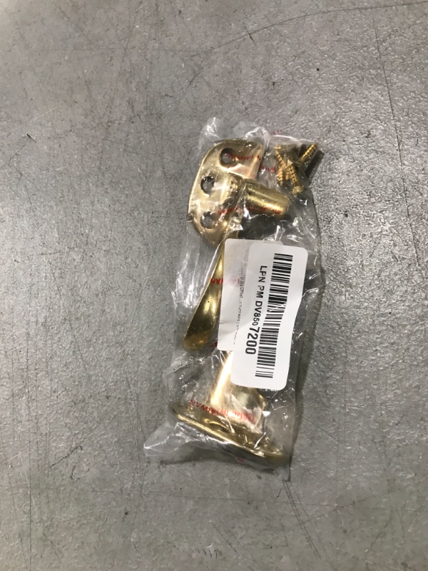 Photo 1 of Small Heavy Duty Solid Brass Cabinet Door Latch - 1-3/4" × 1-3/4" - Spring Loaded Cupboard Door Latch with Oval Turn - Vintage Cabinet Hardware | UA-101-LPB