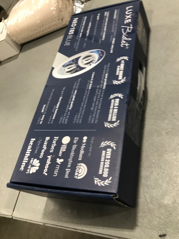 Photo 1 of LUXE Bidet NEO 185 - Self-Cleaning, Dual Nozzle, Non-Electric Bidet Attachment for Toilet Seat, Adjustable Water Pressure, Rear and Feminine Wash (Blue)