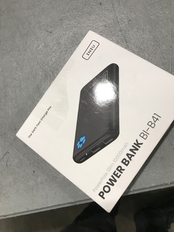 Photo 1 of INIU Portable Charger, Slimmest 10000mAh 5V/3A Power Bank, USB C in&out High-Speed Charging Battery Pack, External Phone Powerbank Compatible with iPhone 16 15 14 13 12 Samsung S22 S21 Google iPad etc