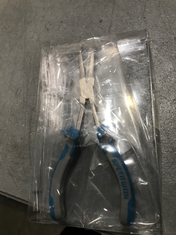 Photo 1 of SPEEDWOX Long Reach Bent Needle Nose Pliers with Serrated Jaw Extra Long Nose Precision Wire Looping Pliers Needle Remover Pliers for Hard to Reach Narrow Spaces Jewelry Making Tools Fishing Tools