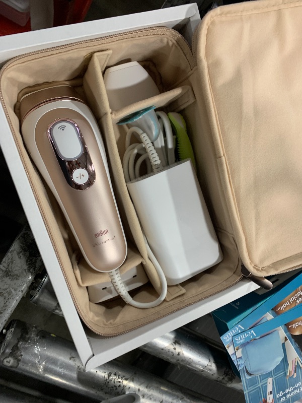 Photo 1 of Braun IPL Skin i·Expert, at Home Laser Hair Removal, Holiday Gifts for Women and Men with Free App, Smart IPL, Vanity Case, Venus Razor, 2 Smart Heads, Facial Trimmer, PL7219