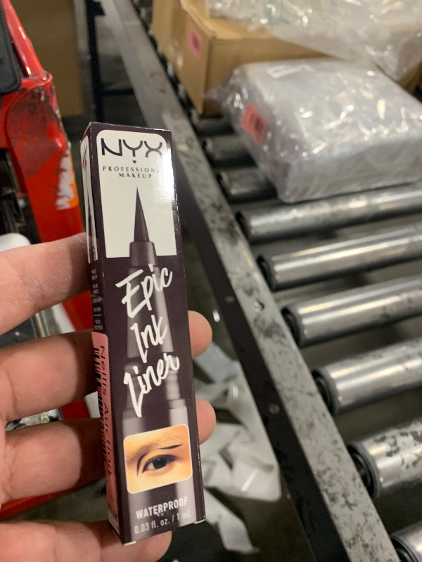 Photo 1 of NYX PROFESSIONAL MAKEUP Epic Ink Liner, Waterproof Liquid Eyeliner with Vegan Formula - Dark Chocolate (Dark Brown Matte)