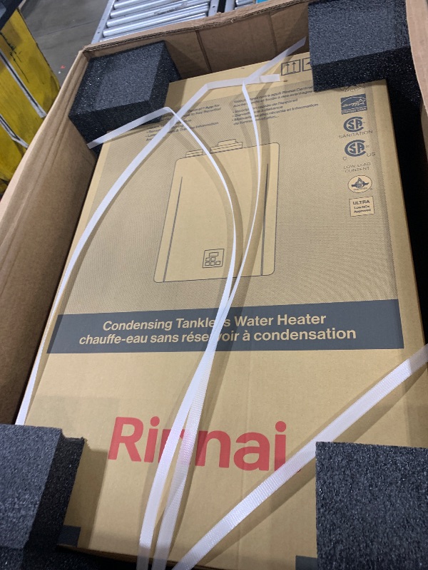 Photo 1 of NEW Rinnai RX130iN Condensing Smart Sense Natural Gas or Propane Tankless Water Heater, Indoor or Outdoor Water Heater, Up to 7.1 GPM, 130,000 BTU