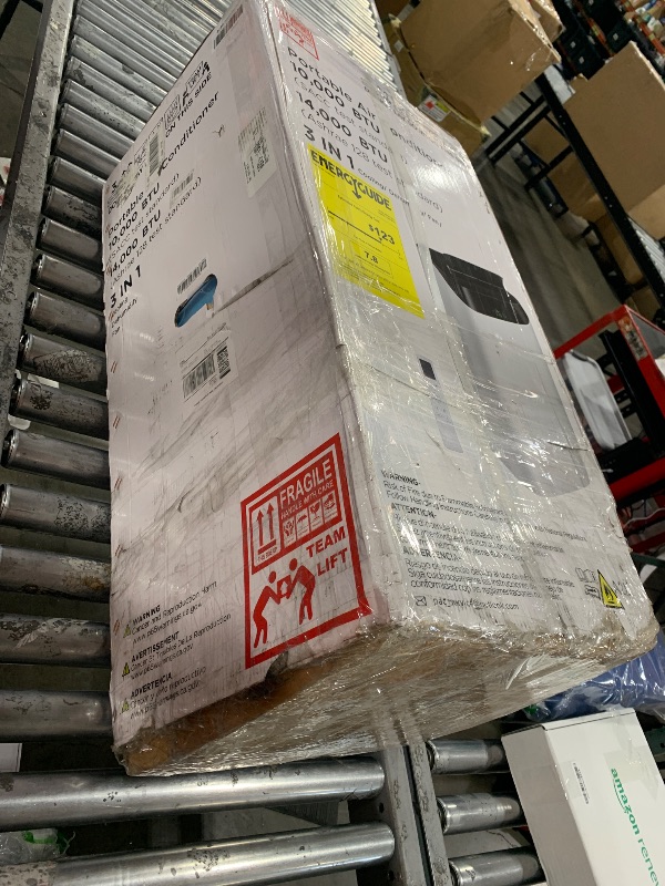 Photo 1 of 14,000 BTU Portable Air Conditioner Cools Up to 700 Sq.Ft, 3-IN-1 Energy Efficient Portable AC Unit with Remote Control & Installation Kits for Large Room, Campervan, Office, Temporary Space