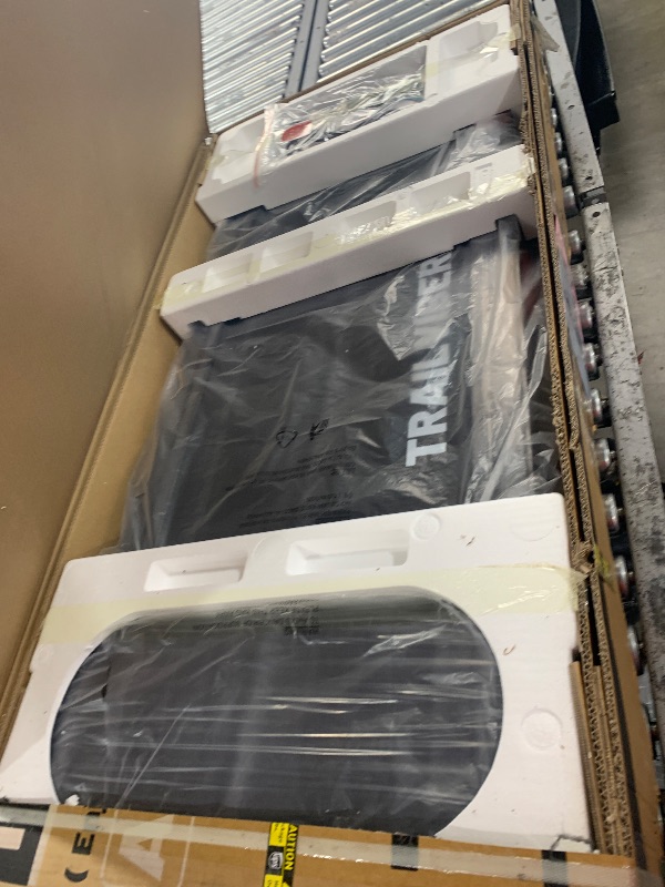 Photo 1 of TRAILVIBER Walking Pad Treadmill with 12% 9-Level Auto Incline, 450 lbs Capacity and RGB LED Screen Under Desk Treadmill with Auto Incline and Hiking Mode, Compact Treadmills for Home Small/Office