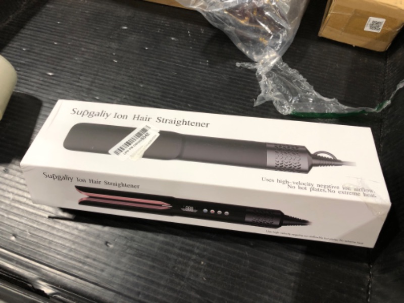 Photo 1 of Hair Straightener - 2 in 1 Wet to Dry Hair Dryer and Straightener with High-Speed Airflow + Rapid Heat-Up + Customizable Temperature + LCD Display & Auto Shut-Off + No Heat Damage for All Hair Types