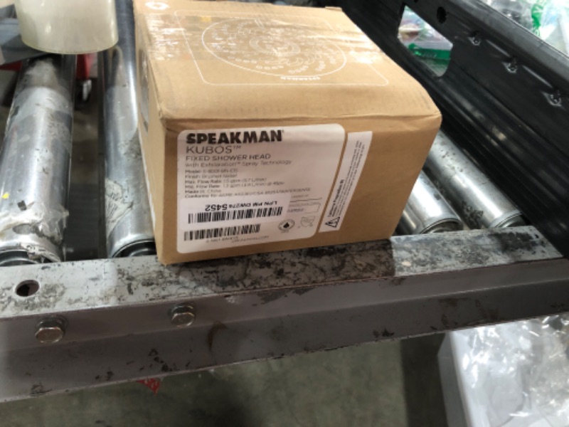 Photo 1 of Speakman S-5001-BN-E15 Kubos Exhilaration High Pressure Fixed Shower Head, 1.5 GPM, Brushed Nickel