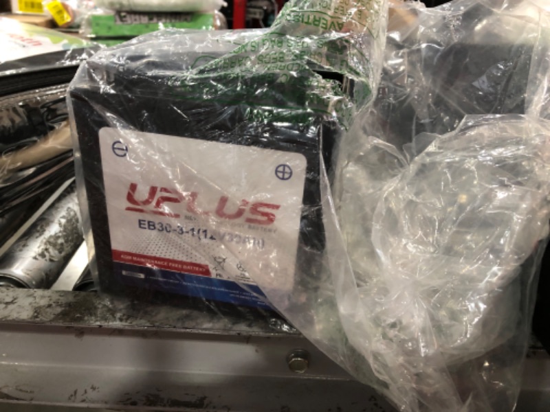 Photo 1 of UPLUS YTX30L-BS Motorcycle Battery, YIX30L-BS Replacement Maintenance Free & High Performance, EB30-3-1 AGM Batteries ETX30L UTV Snowmobile ATV Battery, 12V 30AH 400CCA