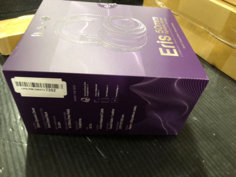 Photo 1 of Linsoul HarmonicDyne x Z Reviews Eris: Wired Over Ear Headphones, 50mm Dynamic Driver Gaming Headphones, Semi-Closed for Bass Enthusiasts, Gaming, Audiophile, Balanced Cable, Glass-Back